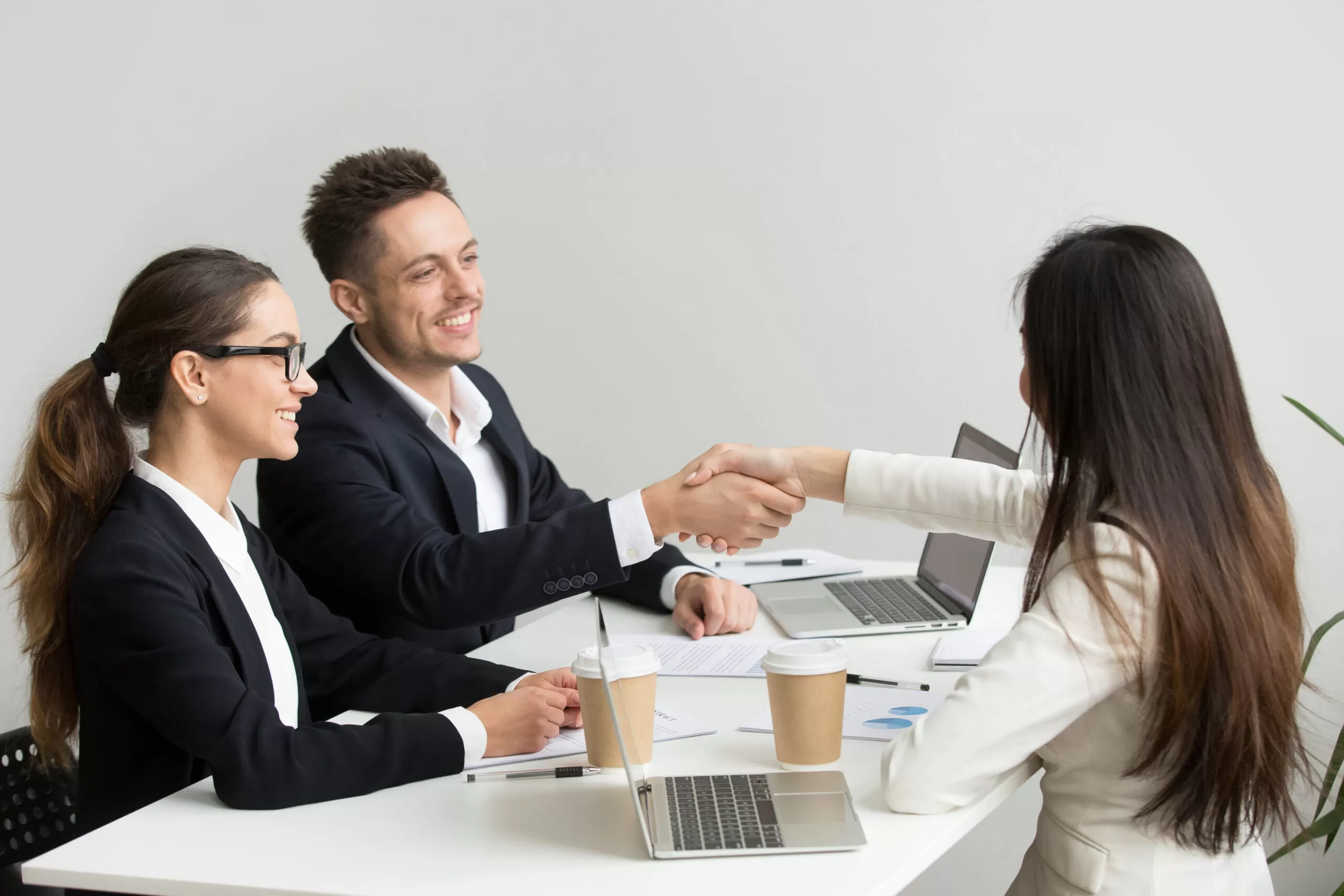 Friendly Partners Handshaking